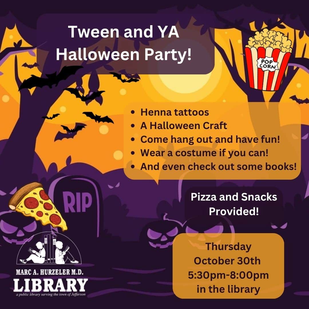 teen and young adult halloween event (instagram post)